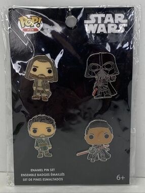 Funko Star Wars Pop! Enamel Pin Set - Black, Brown, Red, Silver